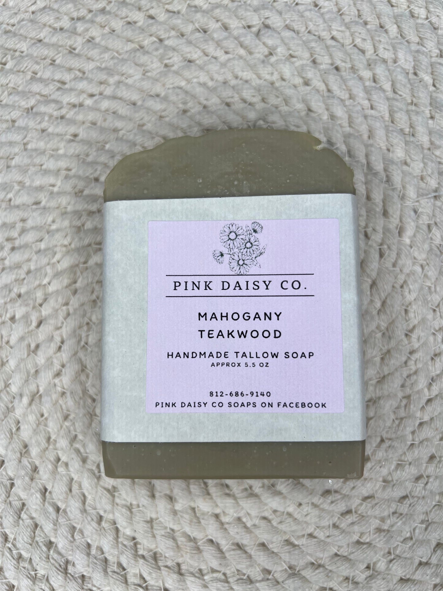 Mahogany Teakwood Tallow Lard Soap