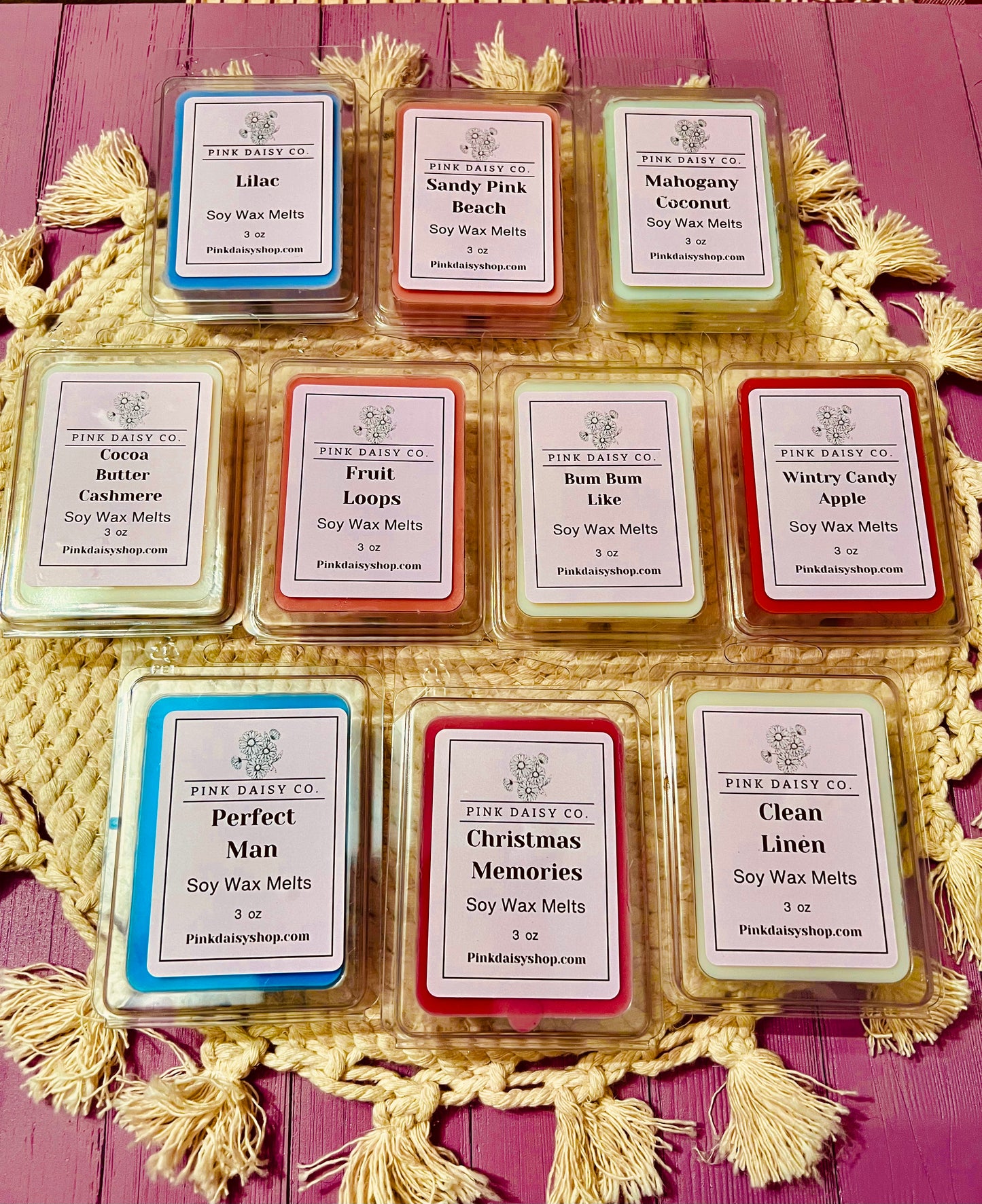 Soy Wax Melts 3 oz package